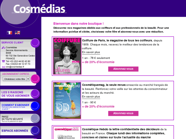 www.cosmedias.fr