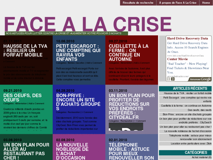 www.facealacrise.fr