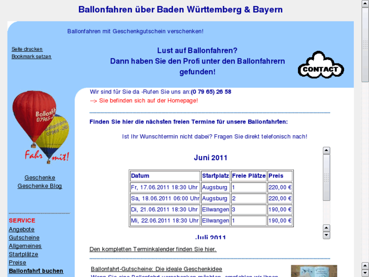 www.heissluftballonfahren.info