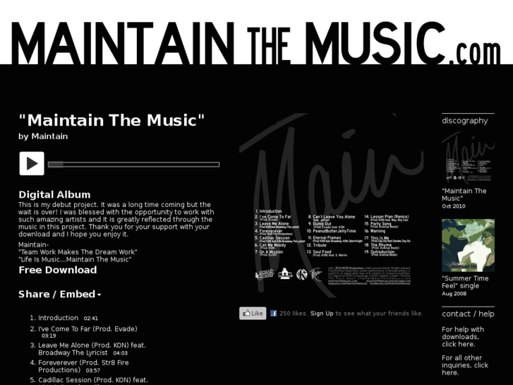 www.maintainthemusic.com