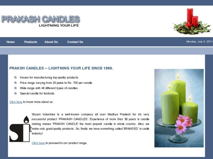 www.prakashcandles.com