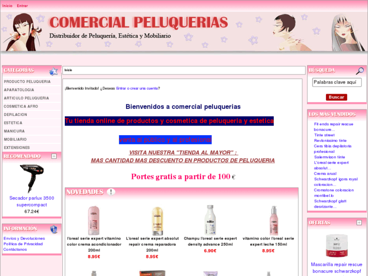 www.comercialpeluquerias.com