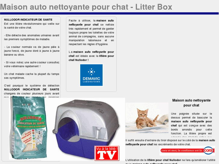 www.maisonautonettoyantepourchat.com