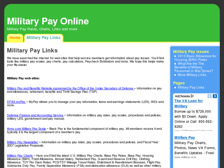 www.militarypaylinks.com