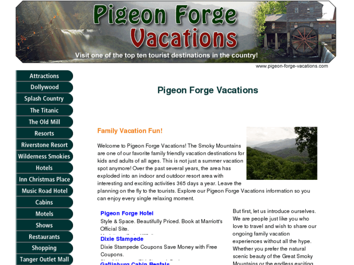 www.pigeon-forge-vacations.com