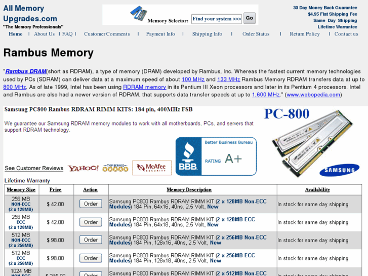 www.rambusmemory.net
