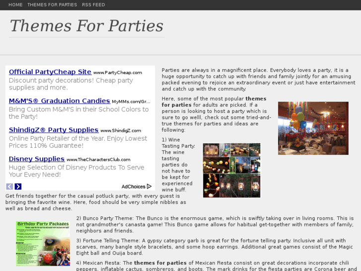 www.themesforparties.info