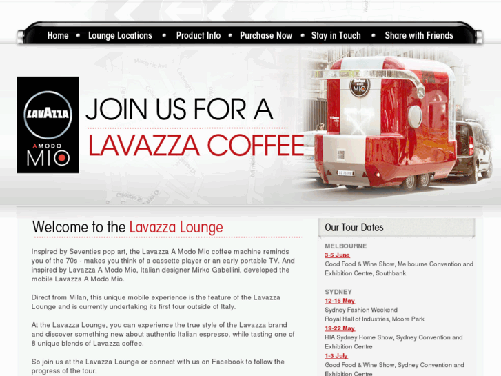 www.lavazzalounge.com.au