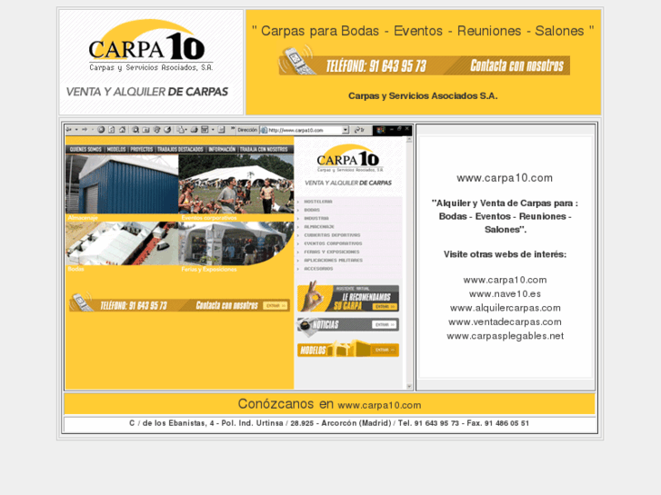 www.alquilercarpas.com