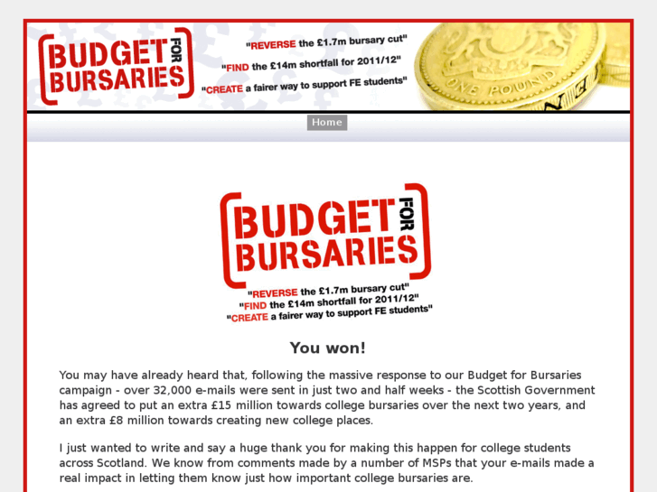 www.budgetforbursaries.com