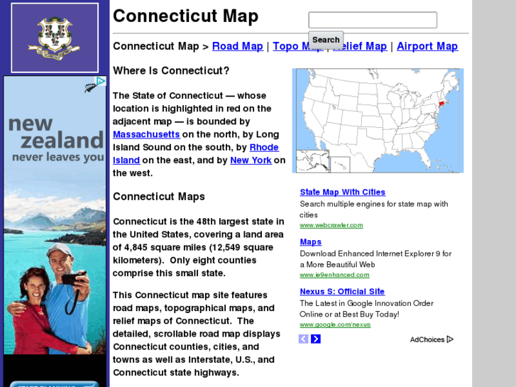 www.connecticut-map.org