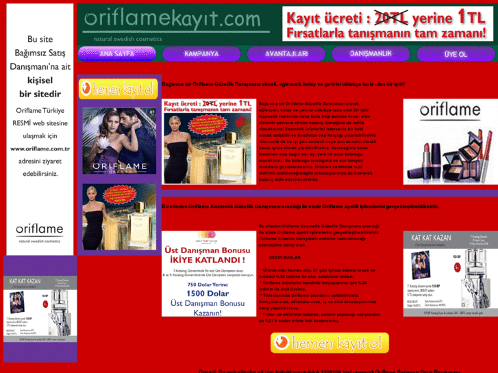 www.oriflamekayit.com