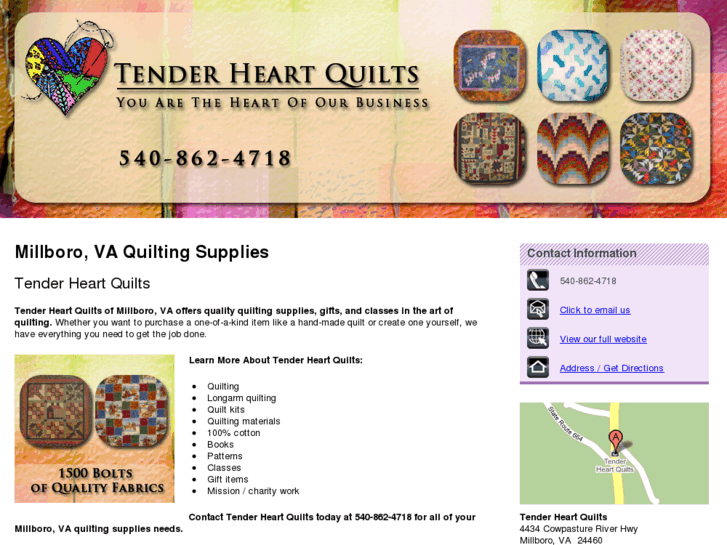 www.tenderheartquiltsva.com