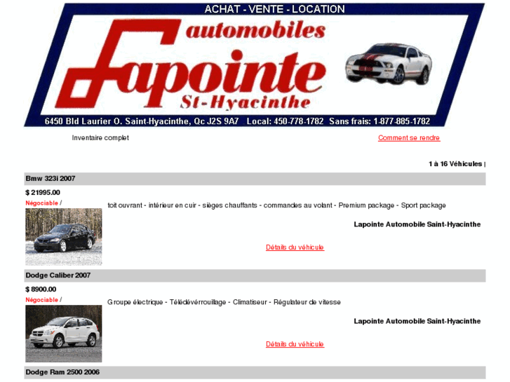 www.lapointeautomobiles.com