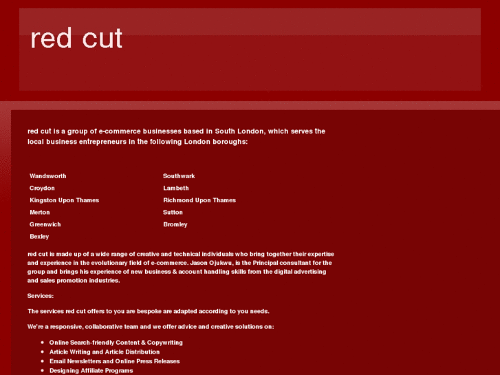 www.redcut.co.uk