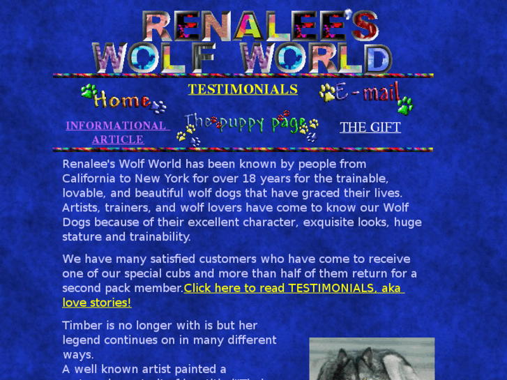 www.renaleeswolfworld.com