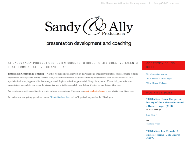 www.sandyandallyproductions.com