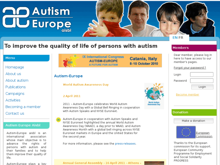 www.autismeurope.org