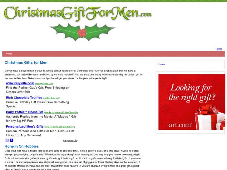 www.christmasgiftformen.com