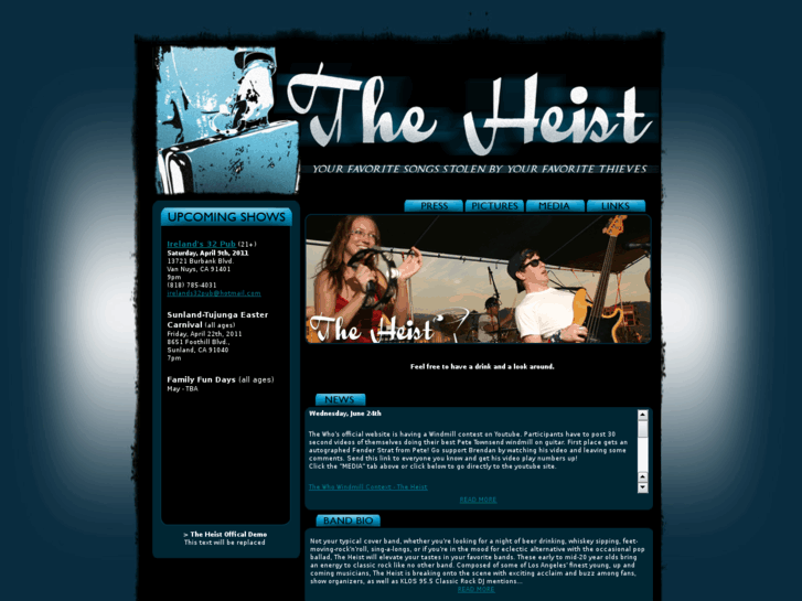 www.heistcoverband.com