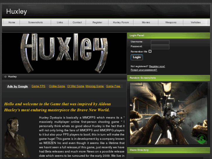 www.huxleygame.co.uk