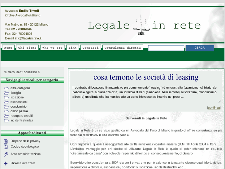 www.legaleinrete.it