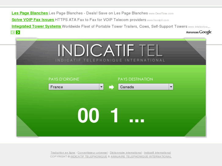 www.indicatif-tel.com