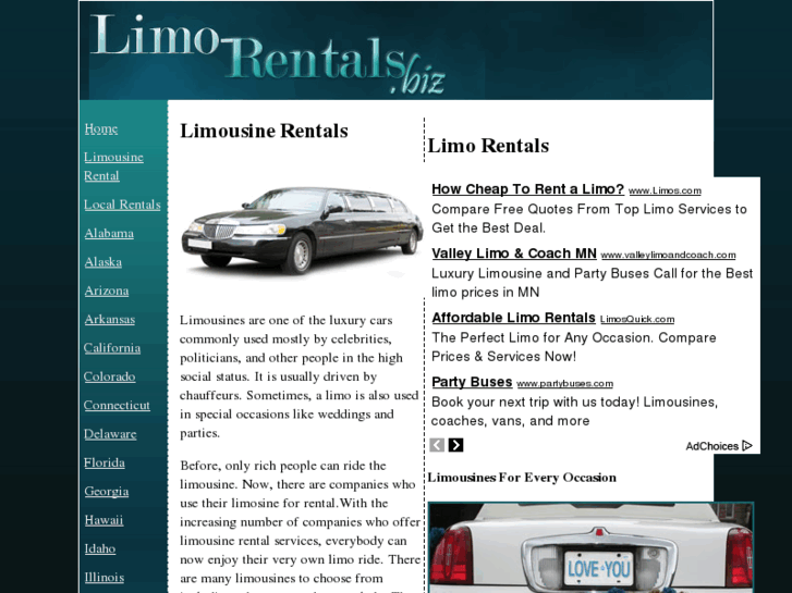 www.limo-rentals.biz