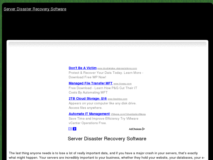 www.serverdisasterrecoverysoftware.com