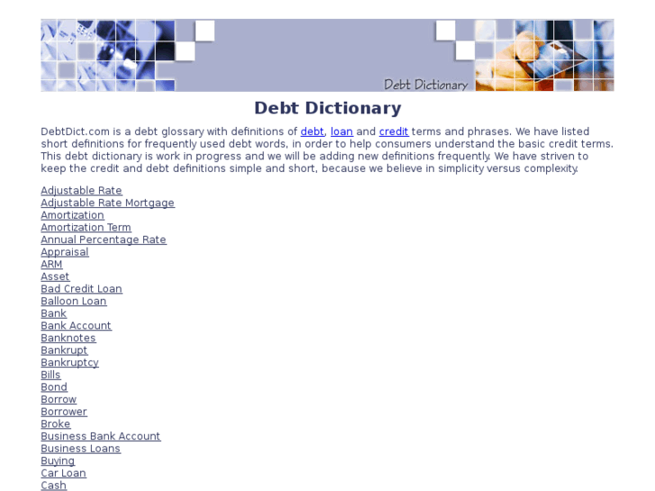 www.debtdict.com