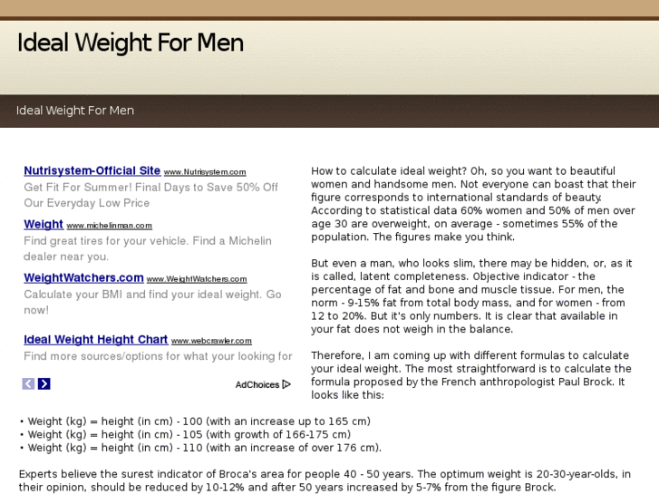 www.idealweightformen.info