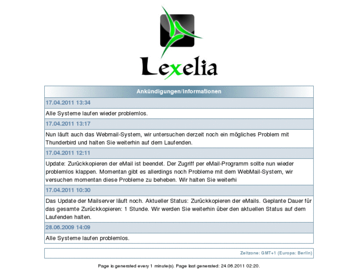 www.lexelia-status.com