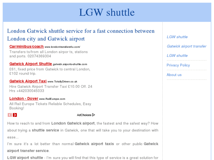 www.lgwshuttle.com