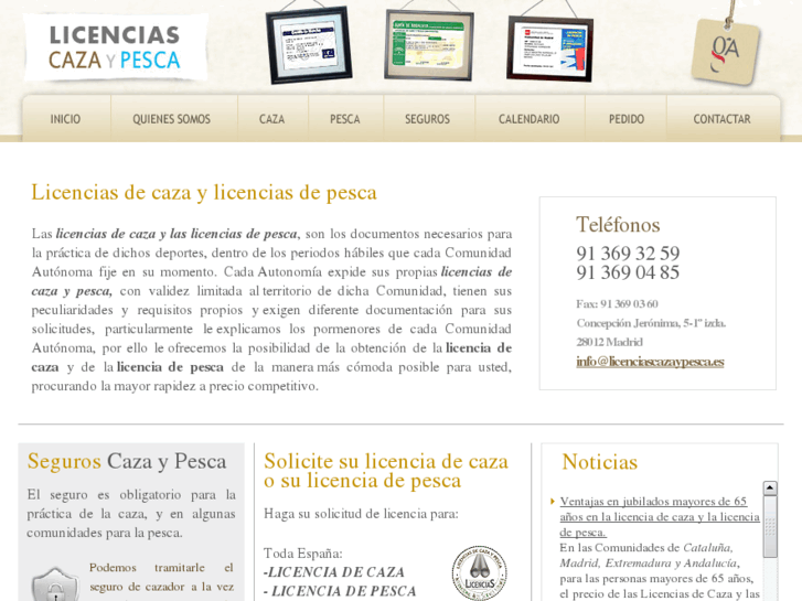 www.licenciascazaypesca.es