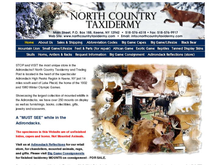 www.northcountrytaxidermy.com