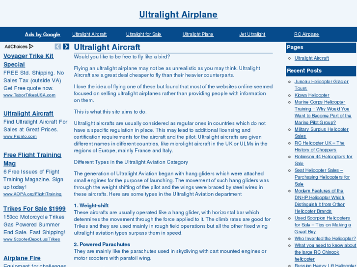 www.ultralightairplane.org