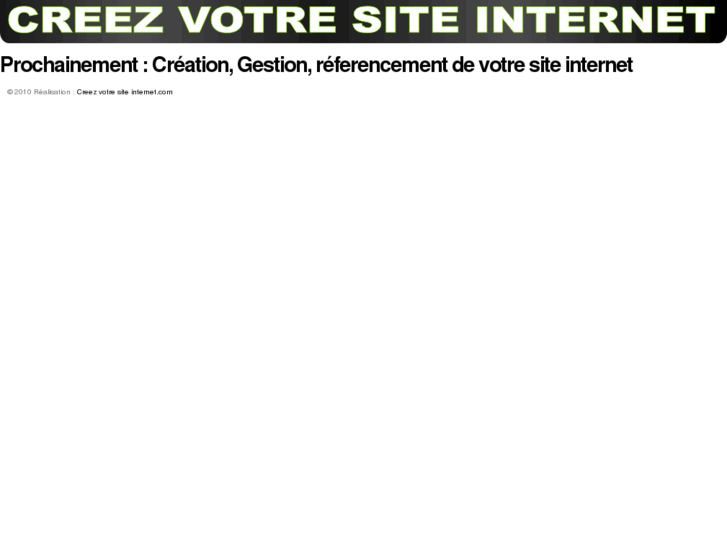 www.creezvotresiteinternet.com