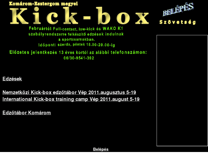 www.esztergomkickbox.hu