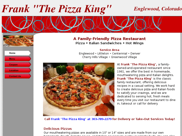 www.frankthepizzaking.com