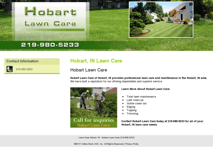 www.hobartlawncare.net