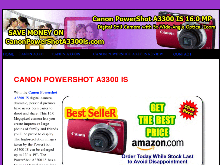 www.canonpowershota3300is.com