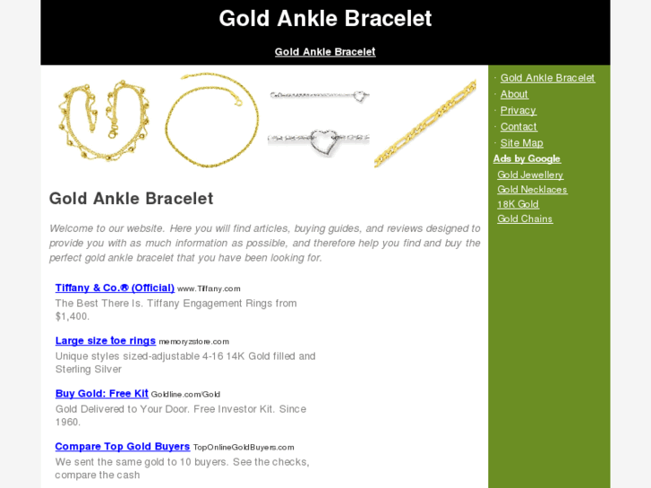 www.goldanklebracelet.net