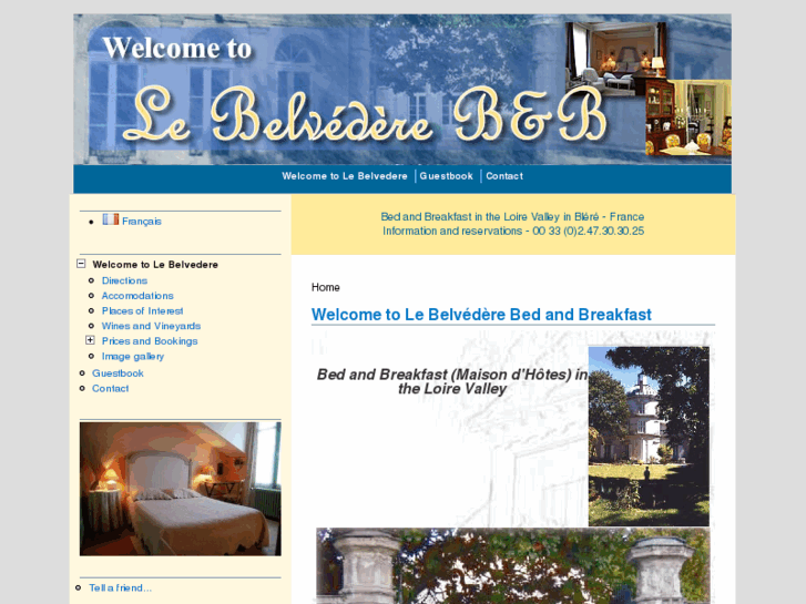 www.lebelvedere-bednbreakfast.com