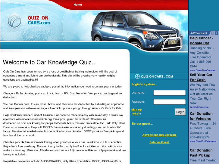 www.quizoncars.com