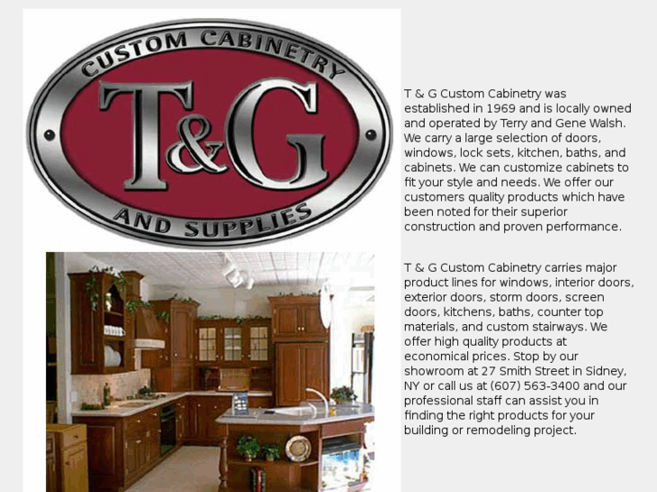 www.tandgcustomcabinetry.com