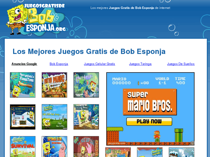 www.juegosgratisdebobesponja.org