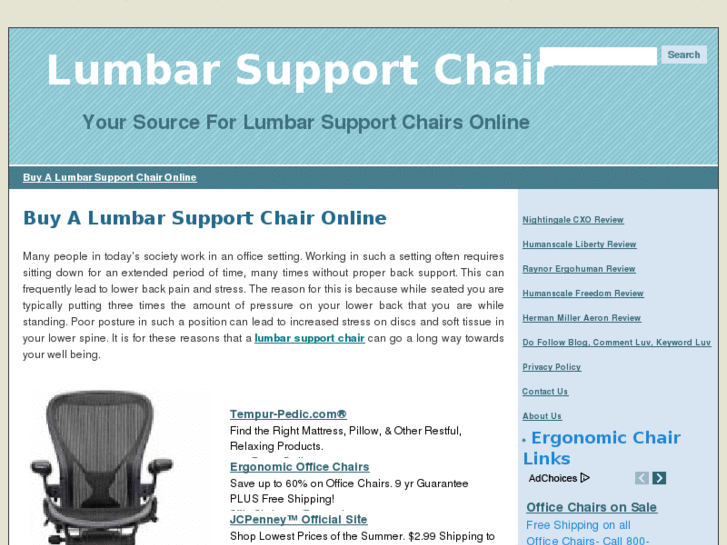 www.lumbarsupportchair.org