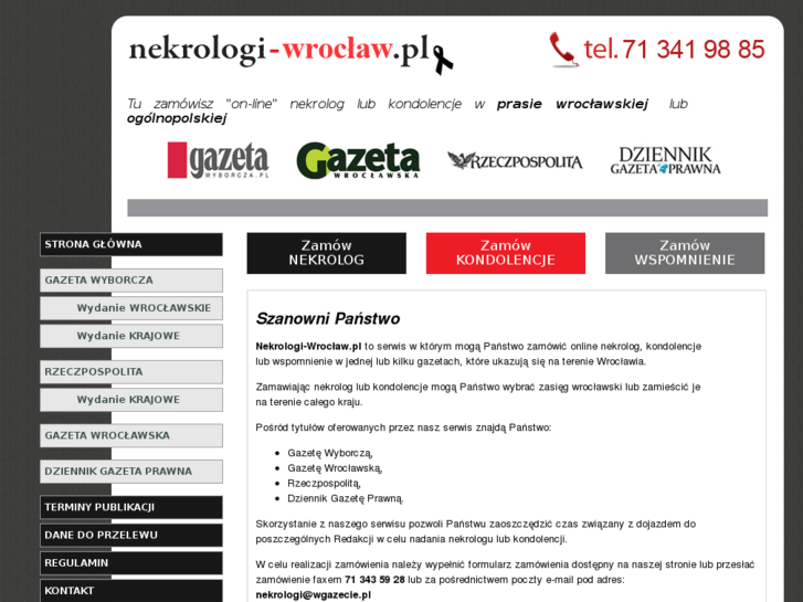 www.nekrologi-wroclaw.pl