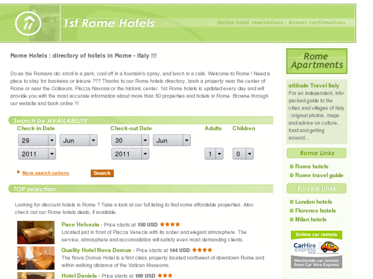 www.1stromehotels.com