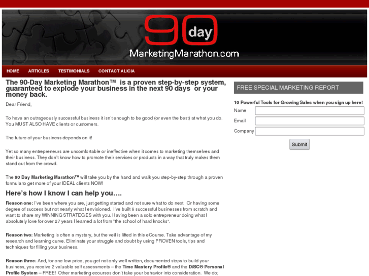 www.90daymarketingmarathon.com